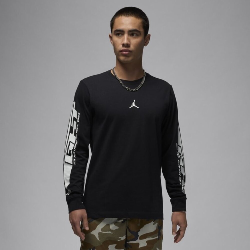 #1025 Jordan MVP Men's Long Sleeve T-Shirt - Black